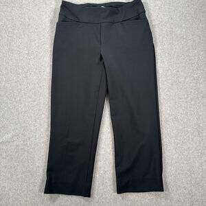 Tail Activewear Mulligan 22" Capri Pants Pull On Women's 6 Onyx Black Golf